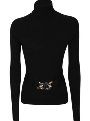 Zdjęcie produktu Czarny sweter z wycięciami Liu Jo