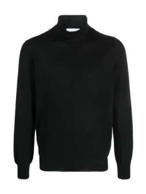 Zdjęcie produktu Czarny Sweter z Wysokim Kołnierzem Lardini