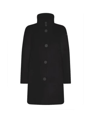 Zdjęcie produktu Czarny Syntetyczny Płaszcz dla Kobiet RRD