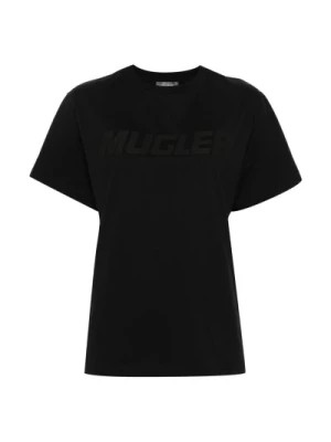Zdjęcie produktu Czarny T-shirt z Bawełny Mugler
