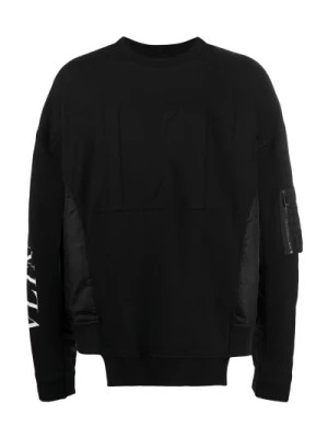 Zdjęcie produktu Czarny Wytłaczany Sweter dla Mężczyzn Valentino