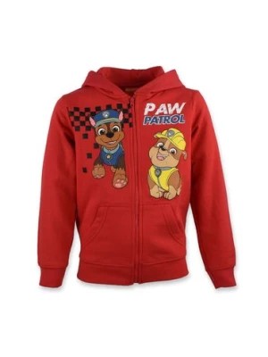Zdjęcie produktu Czerwona bluza chłopięca bawełniana Psi Patrol z kapturem
