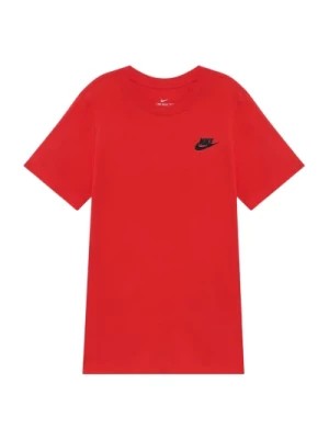 Zdjęcie produktu Czerwona koszulka sportowa dla aktywnych dzieci Nike
