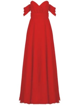Zdjęcie produktu Czerwona Sukienka Serce Dekolt Atelier Legora