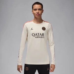 Zdjęcie produktu Damska dzianinowa koszulka piłkarska z półokrągłym dekoltem Jordan Dri-FIT Paris Saint-Germain Strike (wersja trzecia) - Brązowy