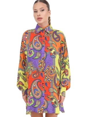 Zdjęcie produktu Damska Koszula z Kwiatowym Wzorem i Guzikami 4Giveness