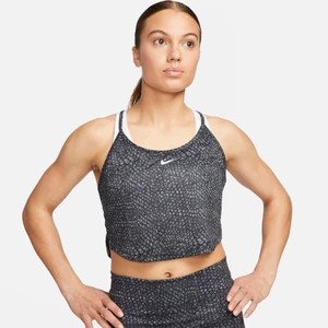 Zdjęcie produktu Damska krótka koszulka bez rękawów z nadrukiem Nike Dri-FIT One - Czerń