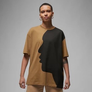 Zdjęcie produktu Damski T-shirt oversize z grafiką Jordan - Brązowy