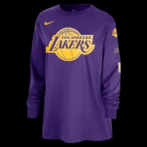 Zdjęcie produktu Damski T-shirt z długim rękawem Nike NBA Los Angeles Lakers Courtside Essential - Fiolet