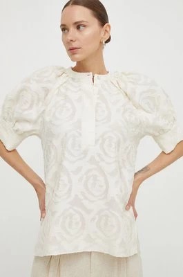 Zdjęcie produktu Day Birger et Mikkelsen bluzka damska kolor beżowy wzorzysta