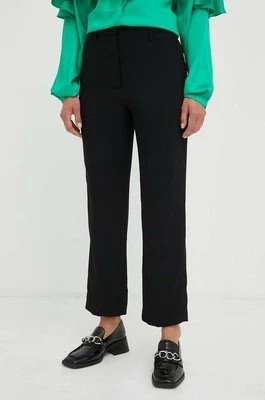 Zdjęcie produktu Day Birger et Mikkelsen spodnie damskie kolor czarny proste high waist