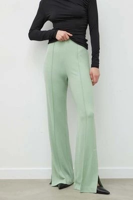 Zdjęcie produktu Day Birger et Mikkelsen spodnie damskie kolor zielony szerokie high waist