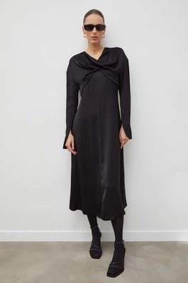 Zdjęcie produktu Day Birger et Mikkelsen sukienka kolor czarny midi rozkloszowana