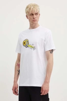 Zdjęcie produktu DC t-shirt bawełniany Size Matters męski kolor biały z nadrukiem ADYZT05338