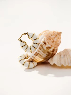 Zdjęcie produktu Delikatne kolczyki koła o morskim charakterze TARANKO
