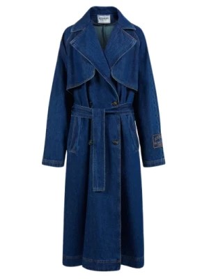 Zdjęcie produktu Denim Oversized Trenchcoat z Logo Iceberg