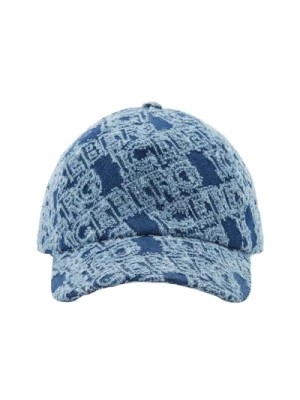 Zdjęcie produktu Denimowa czapka baseballowa z wygrawerowanym logo Iceberg