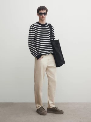 Zdjęcie produktu Denimowe Spodnie Relax Fit - Opalony - - Massimo Dutti - Mężczyzna