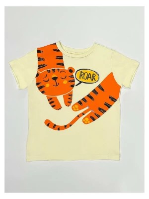 Zdjęcie produktu Denokids Koszulka "Roar Tiger" w kolorze żółtym rozmiar: 116