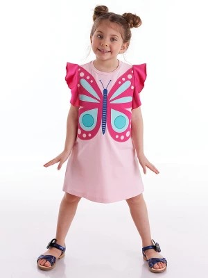 Zdjęcie produktu Denokids Sukienka "Butterfly" w kolorze jasnoróżowym rozmiar: 116