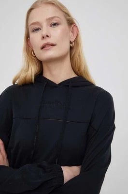 Zdjęcie produktu Desigual bluza 22SWSK26 damska kolor czarny z kapturem gładka