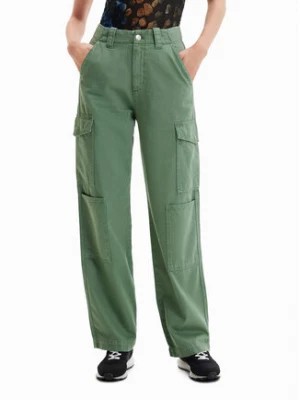 Zdjęcie produktu Desigual Spodnie materiałowe Sedal 23SWPN03 Zielony Regular Fit