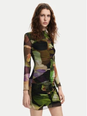 Zdjęcie produktu Desigual Sukienka codzienna Camouflage Lacroix 24WWVK36 Zielony Slim Fit