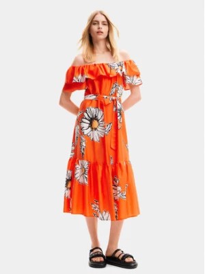 Zdjęcie produktu Desigual Sukienka letnia Georgeo 24SWVW02 Pomarańczowy Regular Fit
