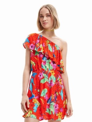Zdjęcie produktu Desigual Sukienka letnia Tropical 23SWVW83 Czerwony Regular Fit