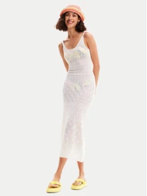 Zdjęcie produktu Desigual Sukienka plażowa Kenia 24SWMF02 Biały Regular Fit