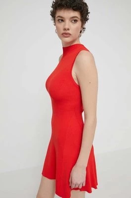 Zdjęcie produktu Desigual sukienka TURNER kolor czerwony mini rozkloszowana 24SWVF08