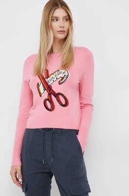 Zdjęcie produktu Desigual sweter damski kolor różowy lekki