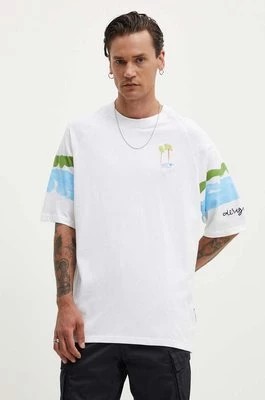 Zdjęcie produktu Desigual t-shirt bawełniany AREN męski kolor biały wzorzysty 24WMTK03