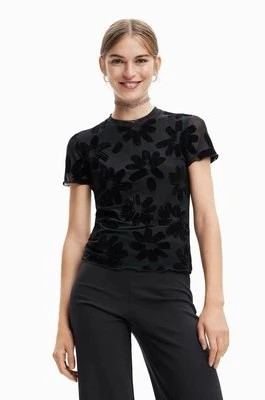 Zdjęcie produktu Desigual t-shirt damski kolor czarny