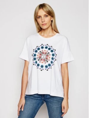 Zdjęcie produktu Desigual T-Shirt Galactic Now 21SOTK26 Biały Oversize