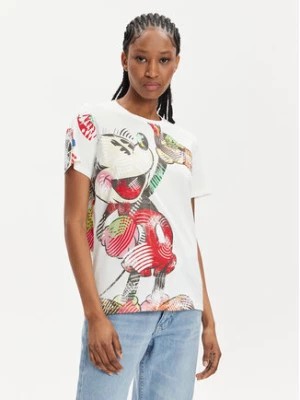 Zdjęcie produktu Desigual T-Shirt MONSIEUR CHRISTIAN LACROIX Mickey 24SWTKAR Biały Regular Fit