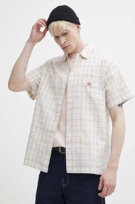 Zdjęcie produktu Dickies koszula bawełniana SURRY męska kolor beżowy regular z kołnierzykiem klasycznym DK0A4YS5