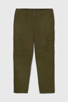 Zdjęcie produktu Dickies spodnie bawełniane kolor zielony w fasonie cargo