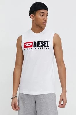 Zdjęcie produktu Diesel t-shirt bawełniany T-ISCO-DIV męski kolor biały