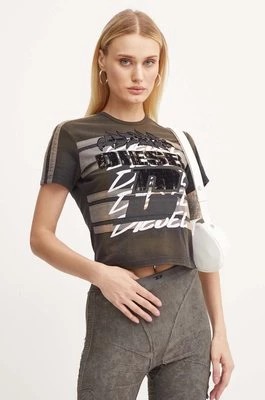 Zdjęcie produktu Diesel t-shirt bawełniany T-UNCUTIE-STRIPE damski A14282.0NMAU