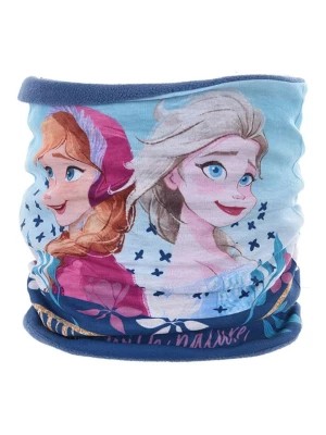 Zdjęcie produktu Disney Frozen Szal-koło "Kraina lodu" w kolorze błękitno-niebieskim ze wzorem rozmiar: onesize