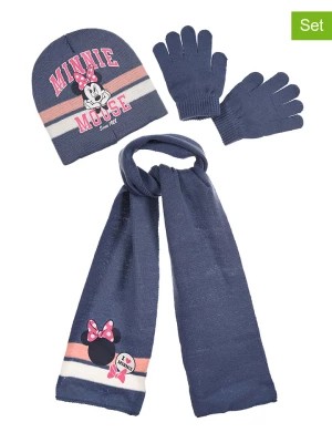 Zdjęcie produktu Disney Minnie Mouse 3-częściowy zestaw w kolorze granatowym rozmiar: 52 cm