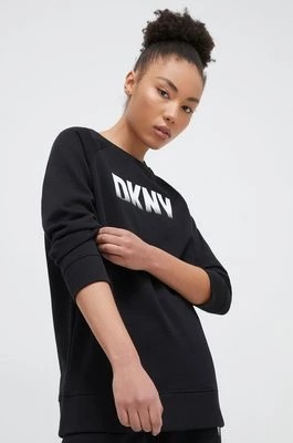 Zdjęcie produktu Dkny bluza damska kolor czarny z nadrukiem DP3T9623