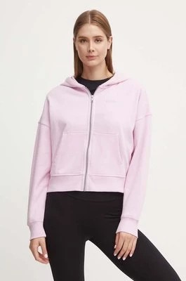 Zdjęcie produktu Dkny bluza damska kolor różowy z kapturem melanżowa DP4J9489