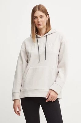 Zdjęcie produktu Dkny bluza polarowa kolor beżowy z kapturem gładka DP4T9949