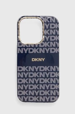 Zdjęcie produktu Dkny etui na telefon iPhone 15 Pro 6.1 kolor granatowy DKHMP15LHRHSEB