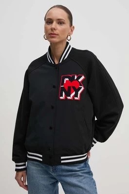 Zdjęcie produktu Dkny kurtka bomber damski kolor czarny przejściowa oversize D2E4A109