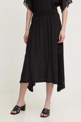 Zdjęcie produktu Dkny spódnica kolor czarny midi rozkloszowana P4DN8X10