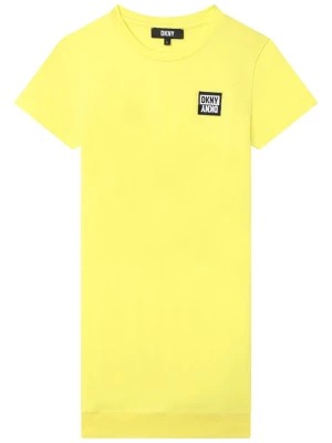 Zdjęcie produktu DKNY Sukienka w kolorze żółtym rozmiar: 152