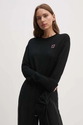 Zdjęcie produktu Dkny sweter wełniany damski kolor czarny lekki D2E4A116